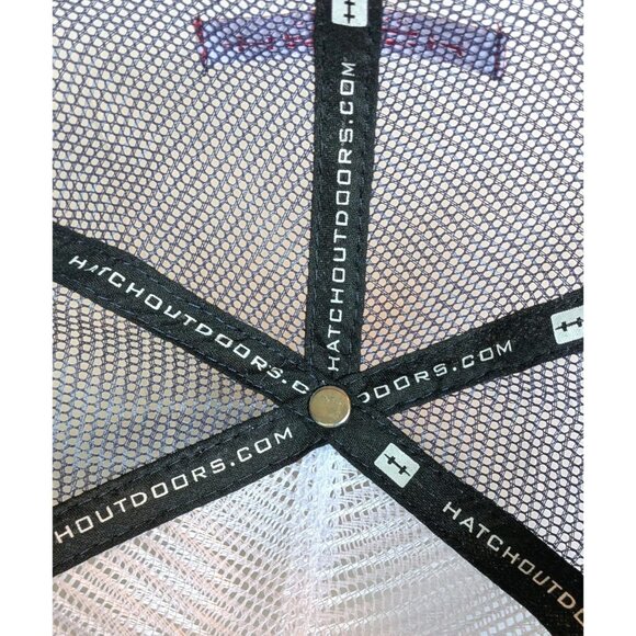 Hatch Outdoors Trucker Hat Adjustable Cap Mesh Baseball Red White Blue Dad Gift - Picture 4 of 15